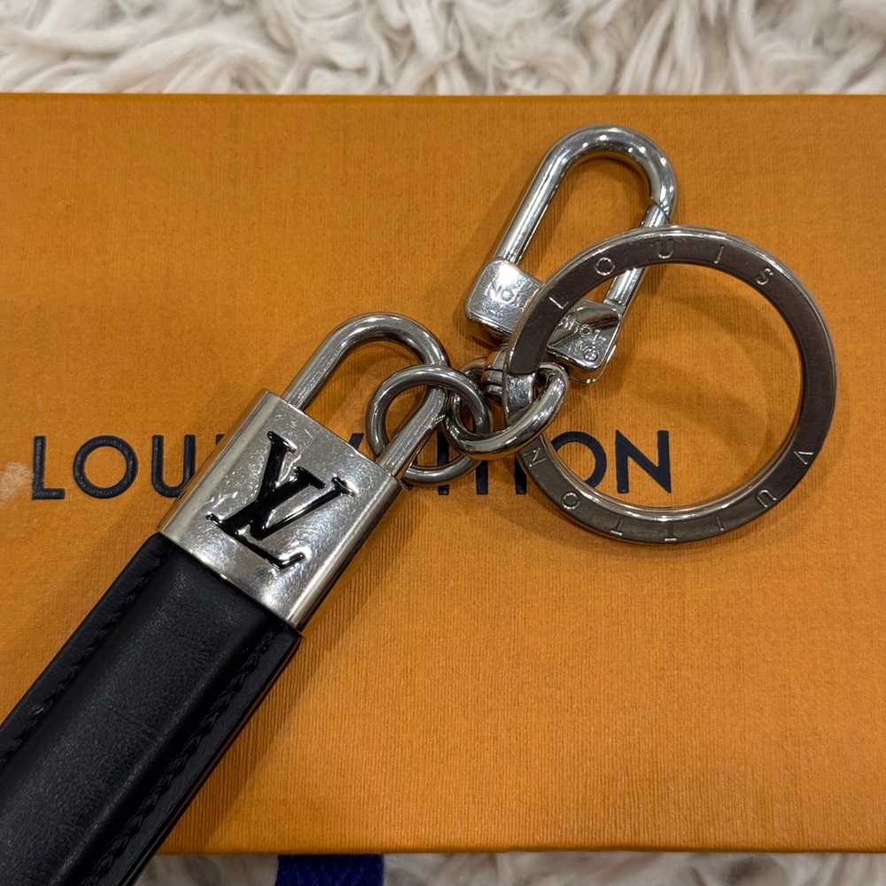 LV Padlock Dragonne Keychain / Key Holder with Box